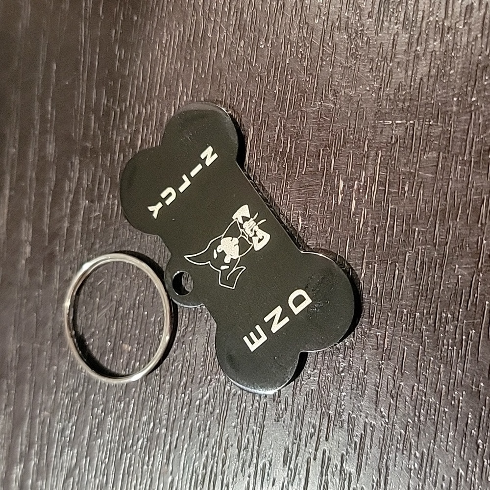black end yulin dog tag